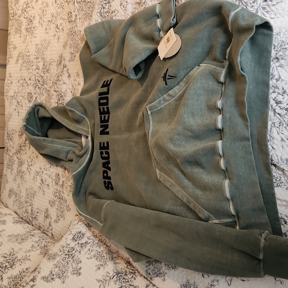 Space needle men's hoodie